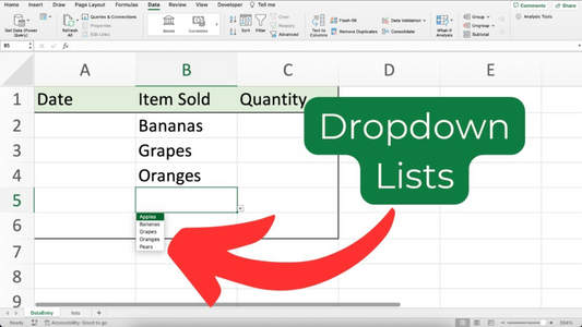 How to Create Drop-Down Lists in Excel: A Step-by-Step Guide