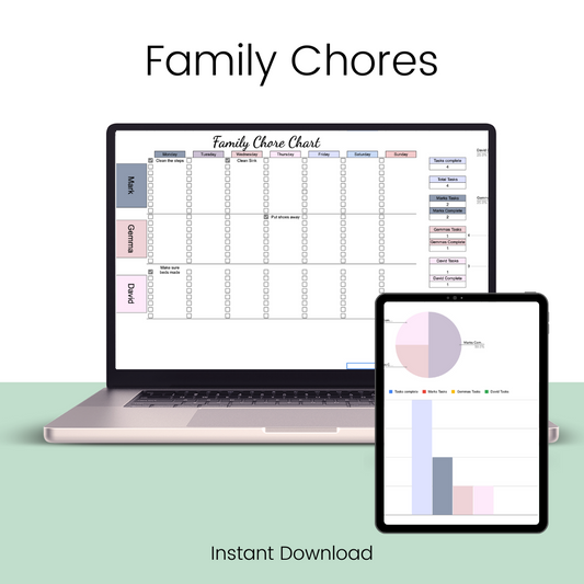 Task Tracker for Google Sheets, Productivity Tool, Task Manager, Daily Planner, Organizer