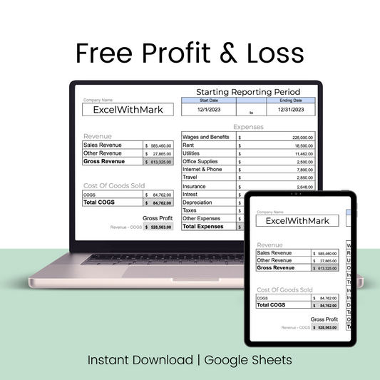 Free Small Business Profit & Loss