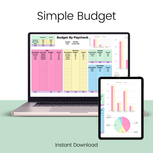 Quick Budget Overview Template